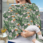 Tropical Palm Leaf And Toucan Print Baby Seat Cover