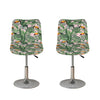 Tropical Palm Leaf And Toucan Print Bar Stool Covers