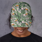 Tropical Palm Leaf And Toucan Print Baseball Cap