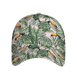 Tropical Palm Leaf And Toucan Print Baseball Cap