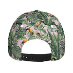 Tropical Palm Leaf And Toucan Print Baseball Cap