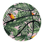 Tropical Palm Leaf And Toucan Print Basketball