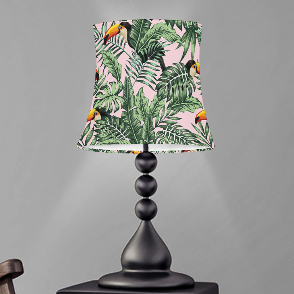 Tropical Palm Leaf And Toucan Print Bell Lamp Shade