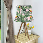 Tropical Palm Leaf And Toucan Print Bell Lamp Shade