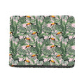 Tropical Palm Leaf And Toucan Print Bifold Wallet