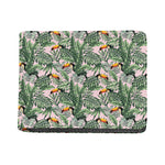 Tropical Palm Leaf And Toucan Print Bifold Wallet