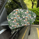 Tropical Palm Leaf And Toucan Print Car Side Mirror Covers