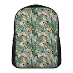 Tropical Palm Leaf And Toucan Print Casual Backpack