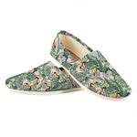 Tropical Palm Leaf And Toucan Print Casual Shoes