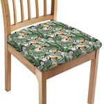 Tropical Palm Leaf And Toucan Print Chair Cushion Cover