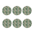 Tropical Palm Leaf And Toucan Print Coaster Set