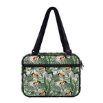 Tropical Palm Leaf And Toucan Print Double Strap Bible Bag