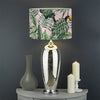 Tropical Palm Leaf And Toucan Print Drum Lamp Shade