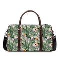 Tropical Palm Leaf And Toucan Print Duffel Bag