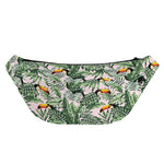 Tropical Palm Leaf And Toucan Print Fanny Pack