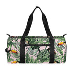 Tropical Palm Leaf And Toucan Print Gym Bag