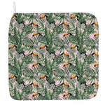 Tropical Palm Leaf And Toucan Print Hand Towel