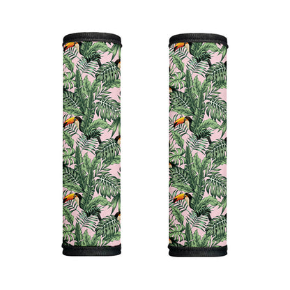 Tropical Palm Leaf And Toucan Print Handle Covers