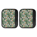 Tropical Palm Leaf And Toucan Print Handle Covers