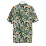 Tropical Palm Leaf And Toucan Print Hawaiian Shirt