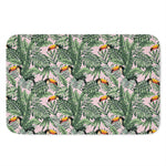 Tropical Palm Leaf And Toucan Print Indoor Door Mat