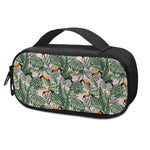 Tropical Palm Leaf And Toucan Print Insulin Cooler Travel Case