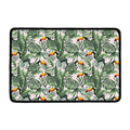 Tropical Palm Leaf And Toucan Print Kitchen Mat