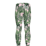 Tropical Palm Leaf And Toucan Print Men's leggings