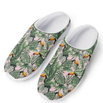 Tropical Palm Leaf And Toucan Print Mesh Casual Shoes