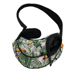 Tropical Palm Leaf And Toucan Print Pet Sling Carrier