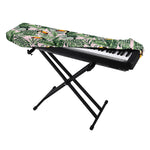 Tropical Palm Leaf And Toucan Print Piano Keyboard Cover