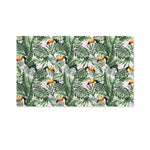 Tropical Palm Leaf And Toucan Print Polyester Flag
