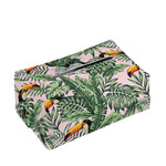 Tropical Palm Leaf And Toucan Print Rectangle Tissue Box Cover
