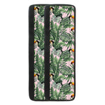 Tropical Palm Leaf And Toucan Print Refrigerator Handle Covers