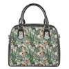 Tropical Palm Leaf And Toucan Print Shoulder Handbag