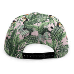 Tropical Palm Leaf And Toucan Print Snapback Cap