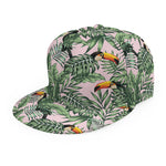 Tropical Palm Leaf And Toucan Print Snapback Cap