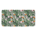 Tropical Palm Leaf And Toucan Print Towel