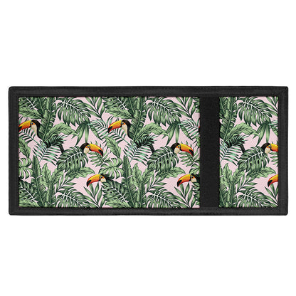 Tropical Palm Leaf And Toucan Print Trifold Wallet