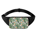 Tropical Palm Leaf And Toucan Print Waist Bag
