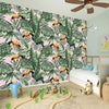 Tropical Palm Leaf And Toucan Print Wall Sticker