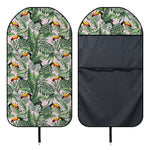 Tropical Palm Leaf And Toucan Print Waterproof Car Seat Cover