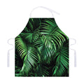 Tropical Palm Leaf Print Adjustable Apron