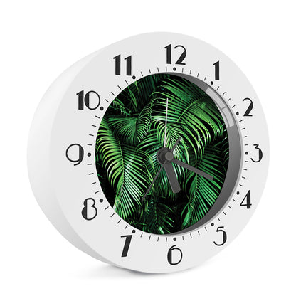 Tropical Palm Leaf Print Alarm Clock