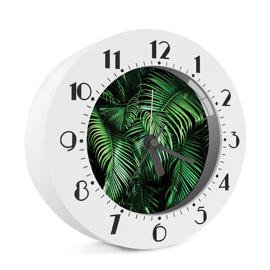 Tropical Palm Leaf Print Alarm Clock