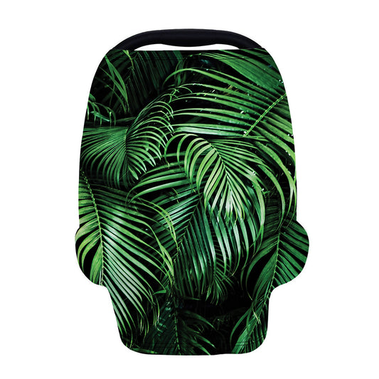 Tropical Palm Leaf Print Baby Seat Cover