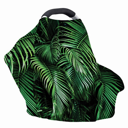 Tropical Palm Leaf Print Baby Seat Cover