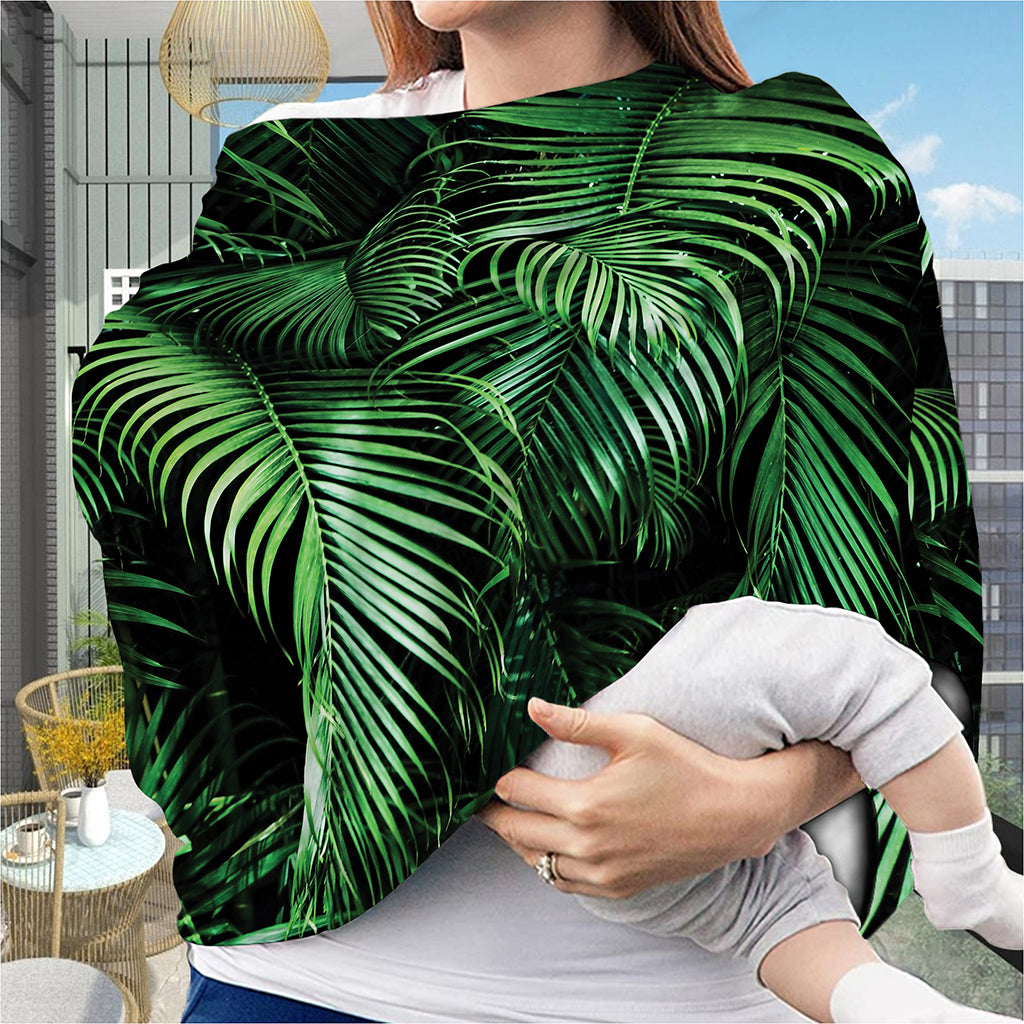 Tropical Palm Leaf Print Baby Seat Cover