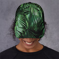 Tropical Palm Leaf Print Baseball Cap