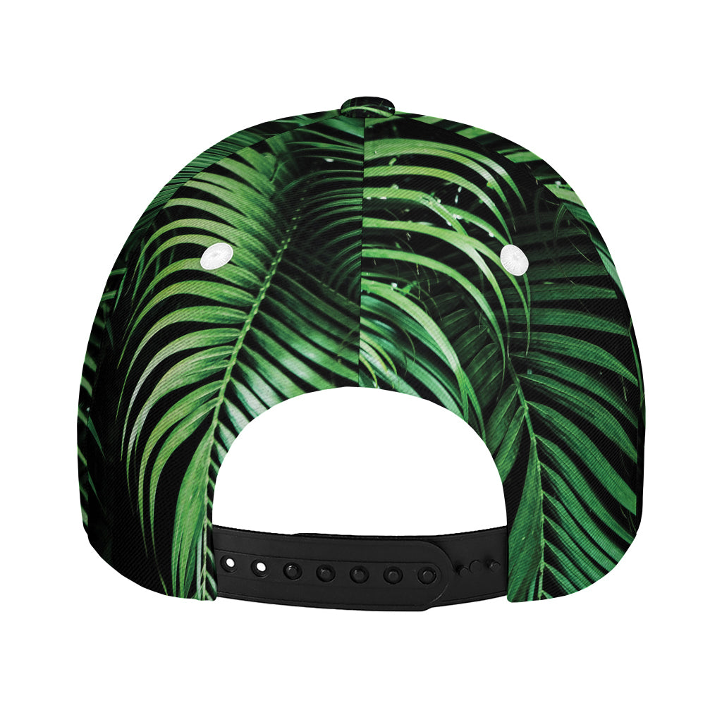Tropical Palm Leaf Print Baseball Cap